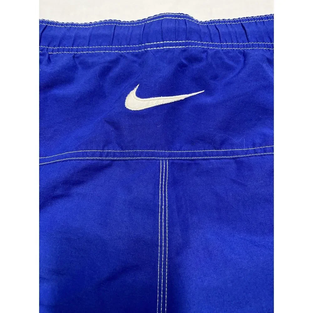 Vintage‎ Nike Swim Trunks Mens XL Blue Pockets Drawstring Lined